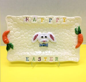 Happy Easter Bunny Tray