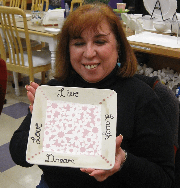 Happy Painter with Plate